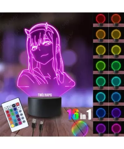 Lampka Nocna 3D LED LAMP Zerotwo Darling in the Franxx Profil