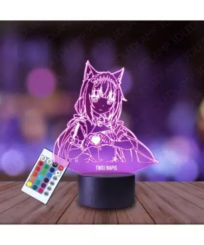 Lampka Nocna 3D LED LAMP Nekopara