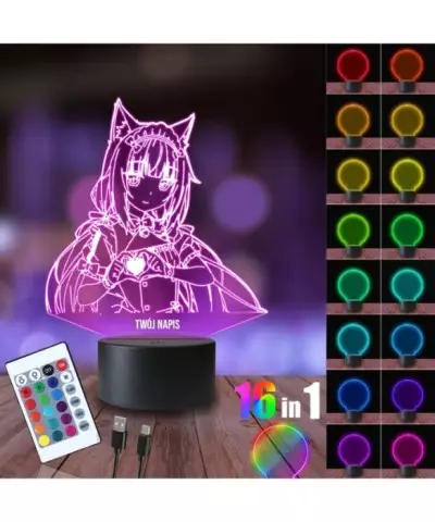 Lampka Nocna 3D LED LAMP Nekopara