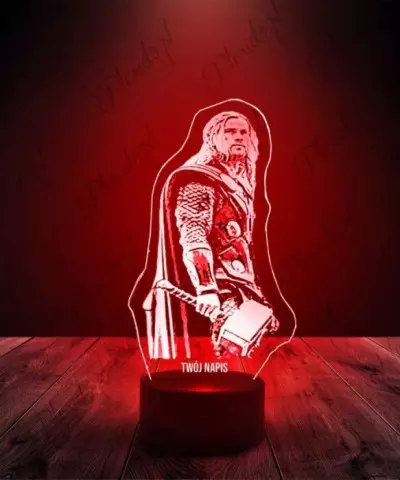Lampka LED 3D Plexido Thor Marvel