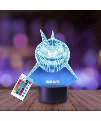 Lampka Nocna 3D LED LAMP Rekin Gdzie Jest Nemo