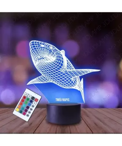 Lampka Nocna 3D LED LAMP Gdzie Jest Nemo Rekin