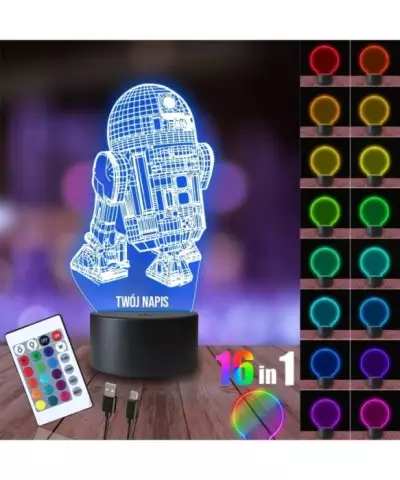 Lampka Nocna 3D LED LAMP R2-D2 Star Wars
