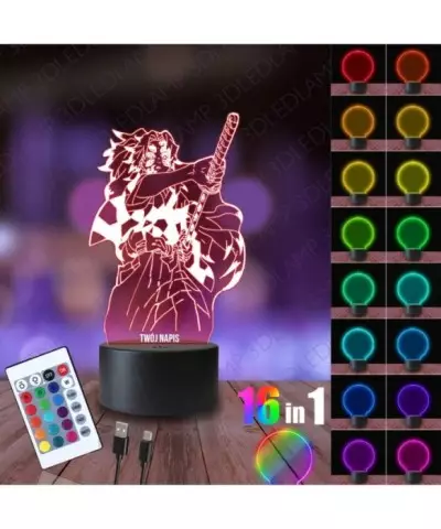 Lampka Nocna 3D LED LAMP Demon Slayer Kimetsu