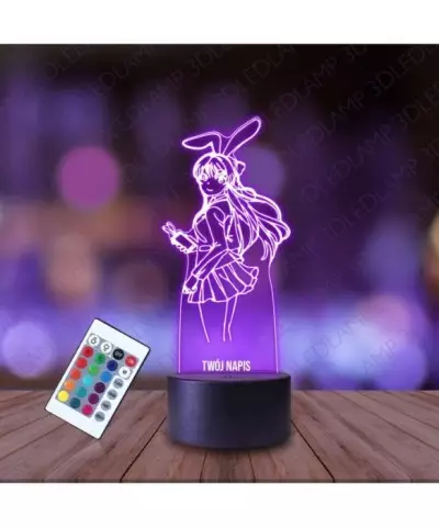 Lampka Nocna 3D LED LAMP Mai Sakurajima