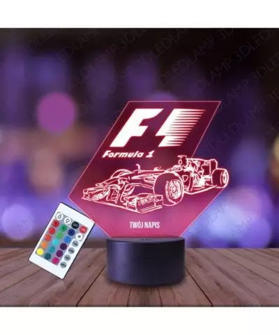 Lampka Nocna 3D LED LAMP Formuła F1