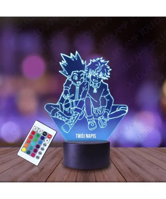 Lampka Nocna 3D LED LAMP Killua i Gon