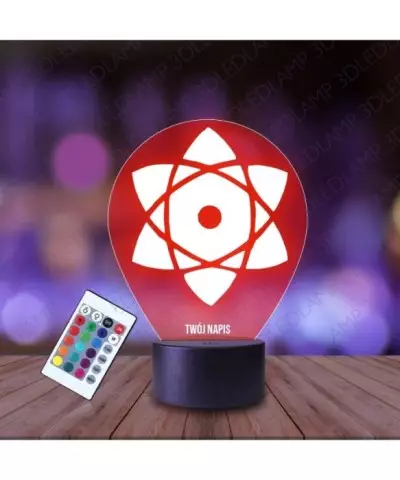 Lampka Nocna 3D LED LAMP Sasuke Znak