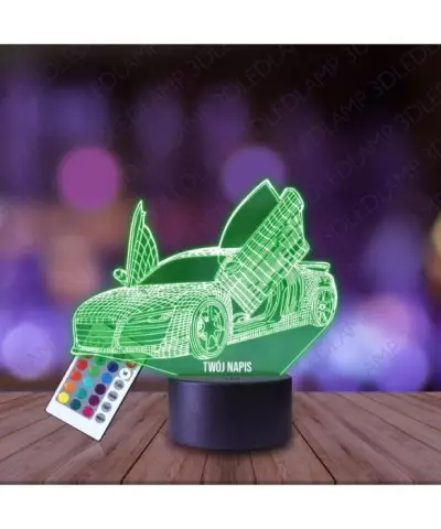 Lampka Nocna 3D LED LAMP Auto Porsche