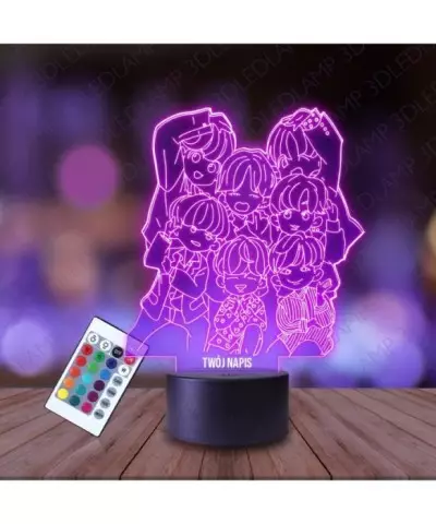 Lampka Nocna 3D LED LAMP BTS K-pop Zespół Chibi