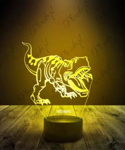 Lampka LED 3D Plexido Dinozaur Park Jurajski Tyranozaur - 2
