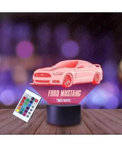 Lampka Nocna 3D LED LAMP Ford Mustang