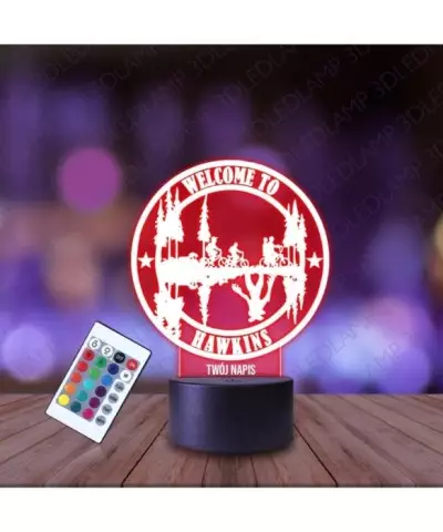 Lampka Nocna 3D LED LAMP Stranger Things Hawkins