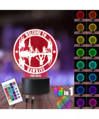 Lampka Nocna 3D LED LAMP Stranger Things Hawkins