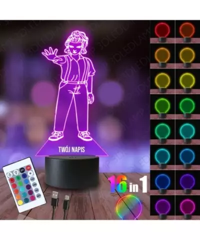 Lampka Nocna 3D LED LAMP Stranger Things Eleven