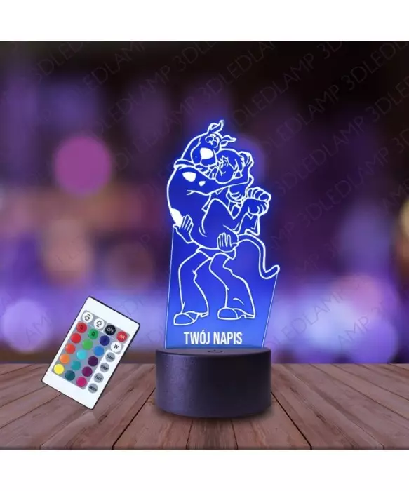 Lampka Nocna 3D LED LAMP Scooby-Doo i Kudłaty