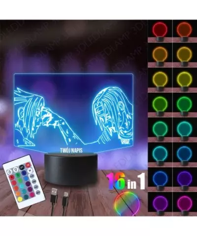 Lampka Nocna 3D LED LAMP Naruto Postacie