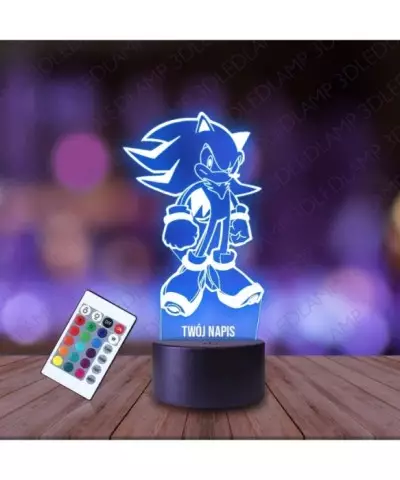 Lampka Nocna 3D LED LAMP Sonic Pięści