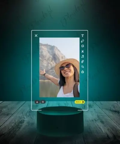 Ramka Snapchat na Szkle Twój Post Zdjęcie - 2