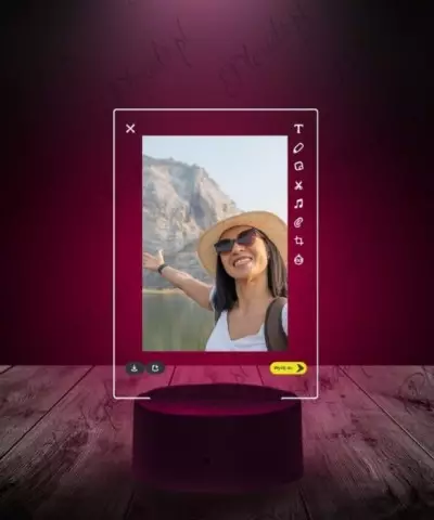 Ramka Snapchat na Szkle Twój Post Zdjęcie - 3