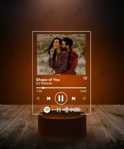 Ramka Spotify Piosenka na Szkle Twoje Zdjęcie - 2