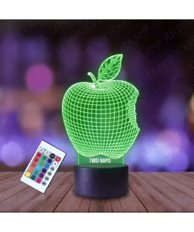 Lampka Nocna 3D LED LAMP Jabłko