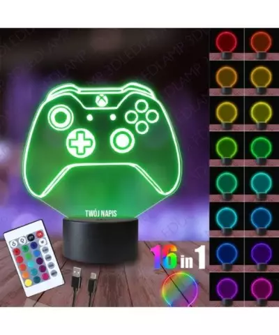 Lampka Nocna 3D LED LAMP Pad X-BOX