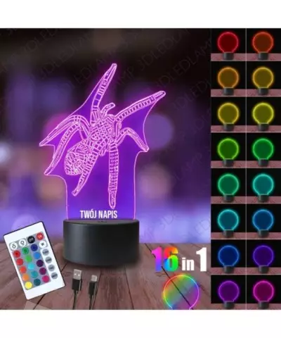 Lampka Nocna 3D LED LAMP Pająk