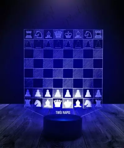 Lampka LED 3D Plexido Szachy - 2
