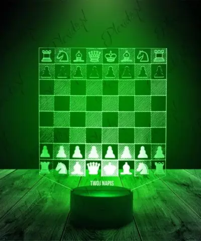 Lampka LED 3D Plexido Szachy - 3