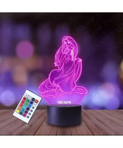 Lampka Nocna 3D LED LAMP Roszpunka
