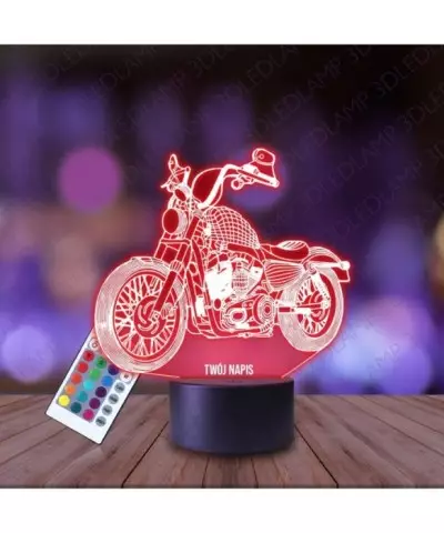 Lampka Nocna 3D LED LAMP Motor Harley-Davidson