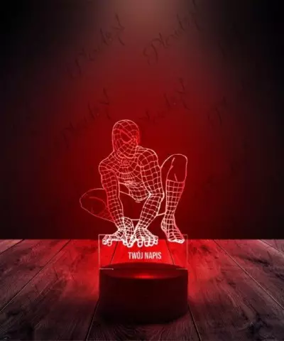 Lampka LED 3D Plexido Spider Man - 2