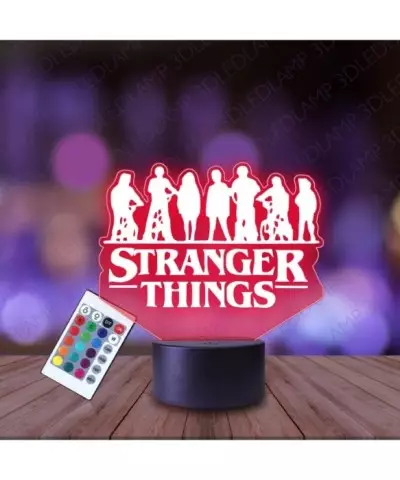 Lampka Nocna 3D LED LAMP Stranger Things Postacie