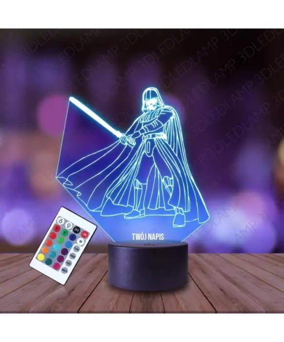 Lampka Nocna 3D LED LAMP Darth Vader Miecz