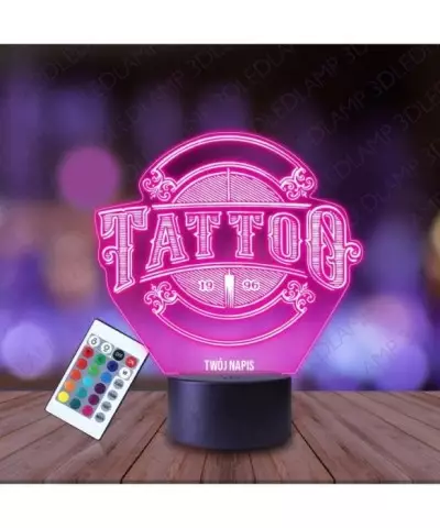Lampka Nocna 3D LED LAMP Studio Tatuażu