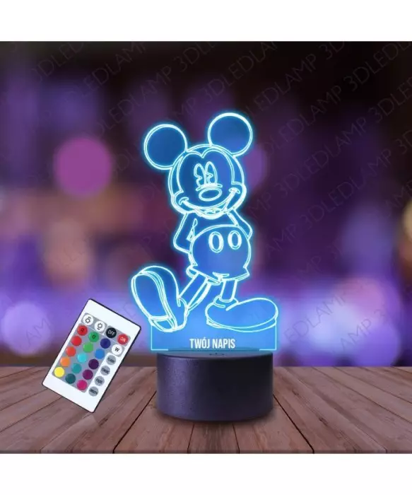 Lampka Nocna 3D LED LAMP Miki Bajka