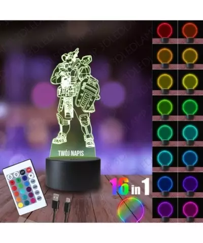 Lampka Nocna 3D LED LAMP APEX Gibraltar