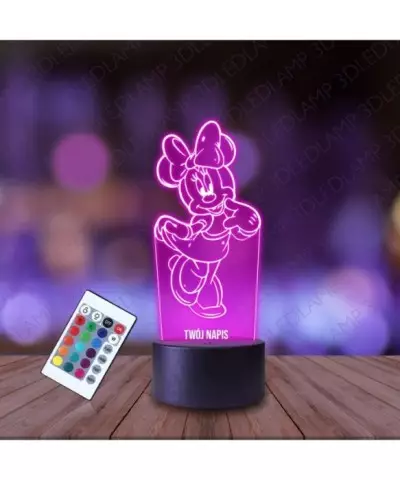 Lampka Nocna 3D LED LAMP Minnie Mouse