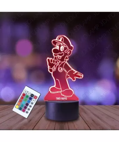 Lampka Nocna 3D LED LAMP Mario Luigi