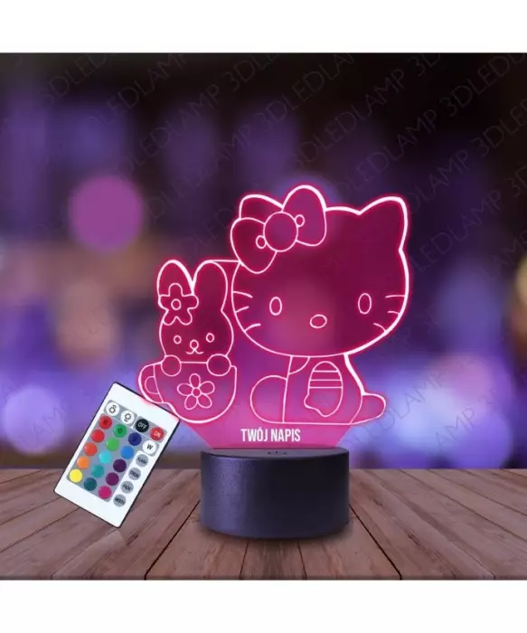 Lampka Nocna 3D LED LAMP HELLO KITTY MUM KID MAMA