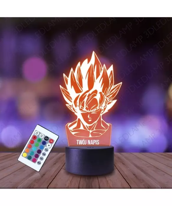 Lampka Nocna 3D LED LAMP Son Goku Dragon Ball