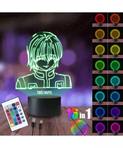 Lampka Nocna 3D LED LAMP Hunter x Hunter Kurapika