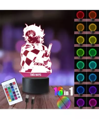 Lampka Nocna 3D LED LAMP Demon Slayer Tanjiro Kamado