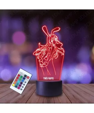 Lampka Nocna 3D LED LAMP Mai Waifu Sakurajima Seishun