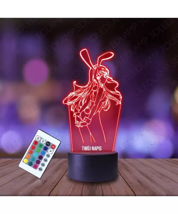 Lampka Nocna 3D LED LAMP Mai Waifu Sakurajima Seishun