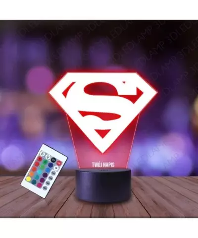 Lampka Nocna 3D LED LAMP Superman