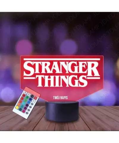 Lampka Nocna 3D LED LAMP Stranger Things Napis