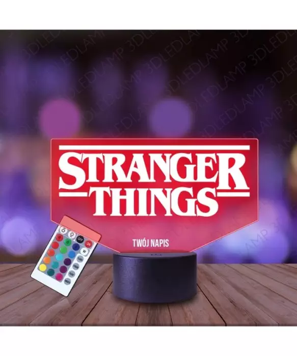 Lampka Nocna 3D LED LAMP Stranger Things Napis