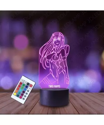 Lampka Nocna 3D LED LAMP Darling in the Franxx Bohaterka
